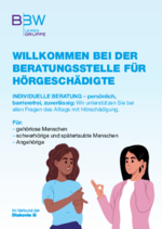 Datei herunterladen: Flyer Beratungsstelle für Hörgeschädigte (pdf, 139 KB)